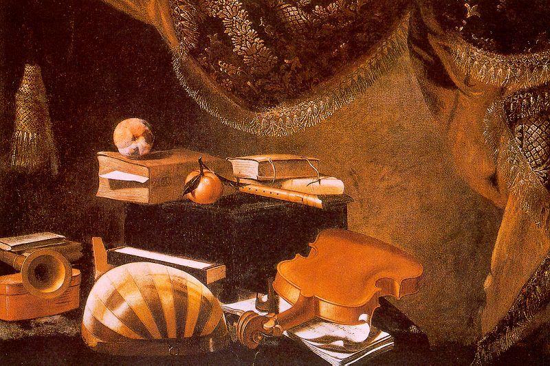 Evaristo Baschenis Still Life with Musical Instruments_a China oil painting art